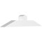 Ekena Millwork Portland Architectural Grade PVC Gable Bracket, 36"W x 7 1/2"H x 4"D x 4"F, 5/12 Pitch GBP036X08X0404POR00 - alternate 1
